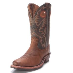 Ariat Mens Heritage Roughstock Two-tone Oiled Leather Cowboy Boots Men's 13D